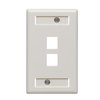 Leviton WALLPLATES WP 2 PORT SG ID TMPO WH 42090-2WS